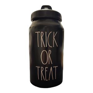 Rae Dunn "TRICK OR TREAT" LL Tall Black Canister Halloween